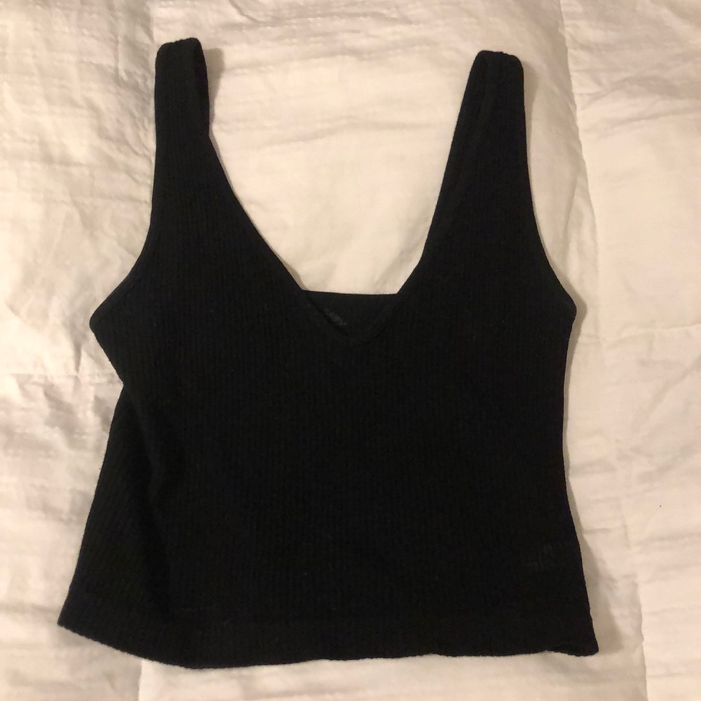 Free People Black Crop top